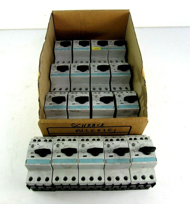 Lot of 17 Siemens Circuit Breaker Siemens 3RV1021-1BA10 Circuit Breaker 1,4. 2A