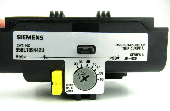 NEW Siemens Esp100 Overload Relay 958L109442U 958L Furnas Trip Curve A 33-86 AMP