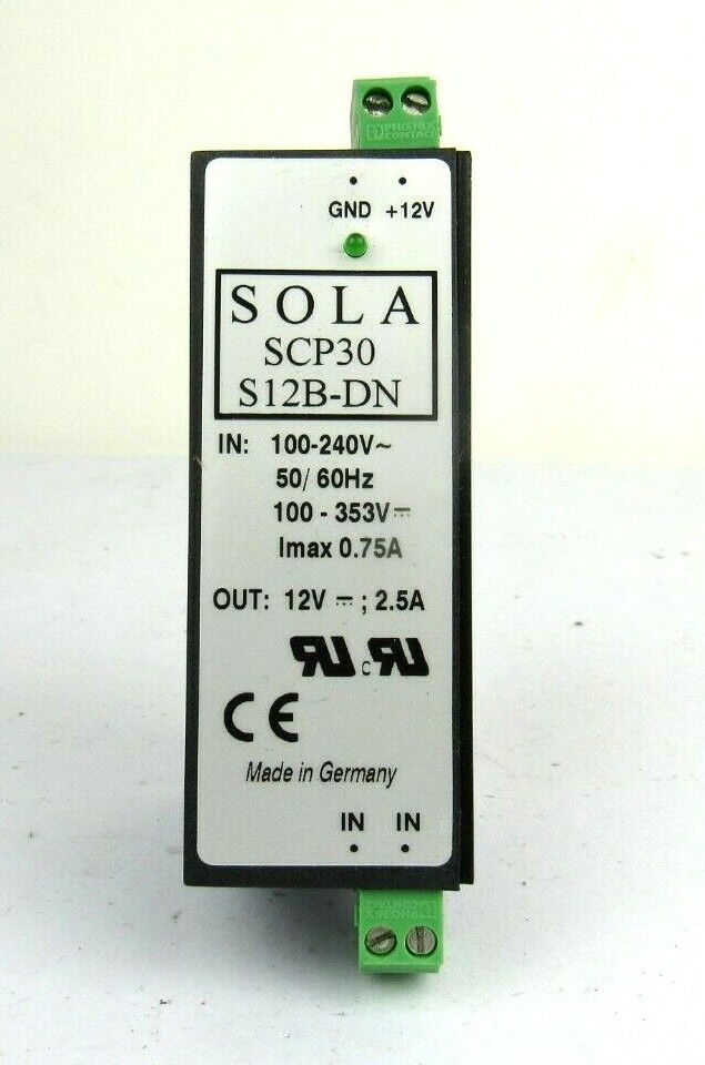 Sola DC power supply SCP30S12B-DN 12vdc