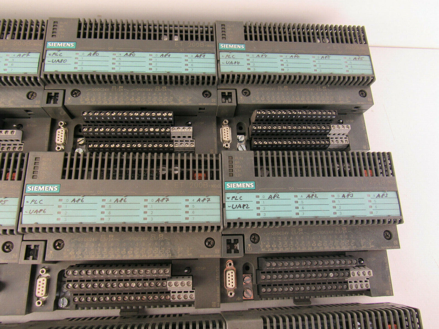 lot of 9x Siemens SIMATIC ET200B 6ES7132 132-0BH01-0XB0 + 6ES7193 193-0CA10-0XB0