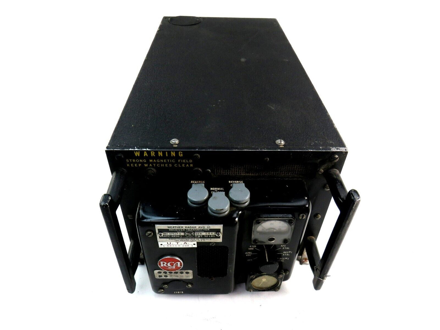 RCA AVQ-10 WEATHER RADAR RECEIVER TRANSMITTER