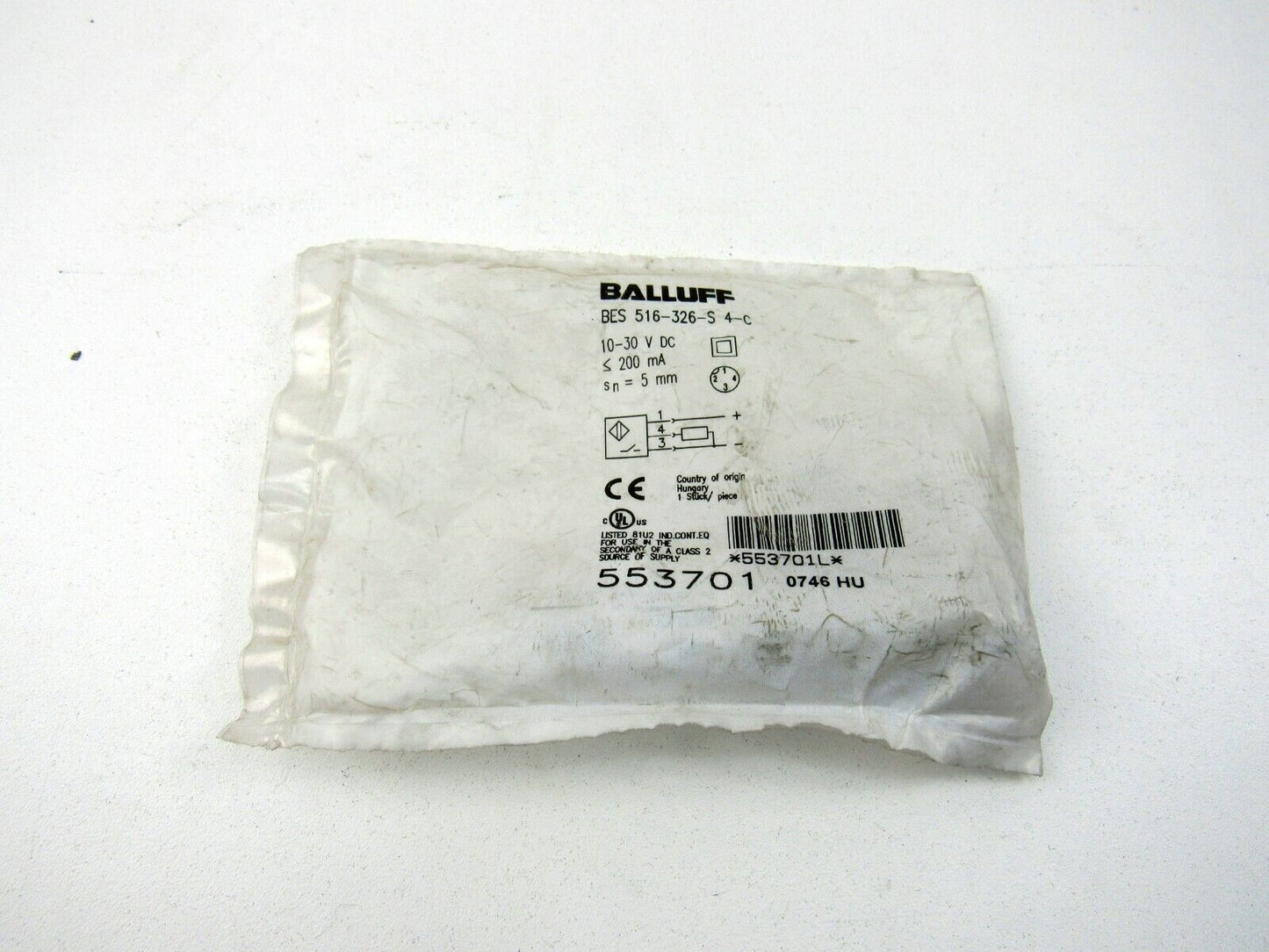 BALLUFF  BES 516 326 S 4 C  553701 New