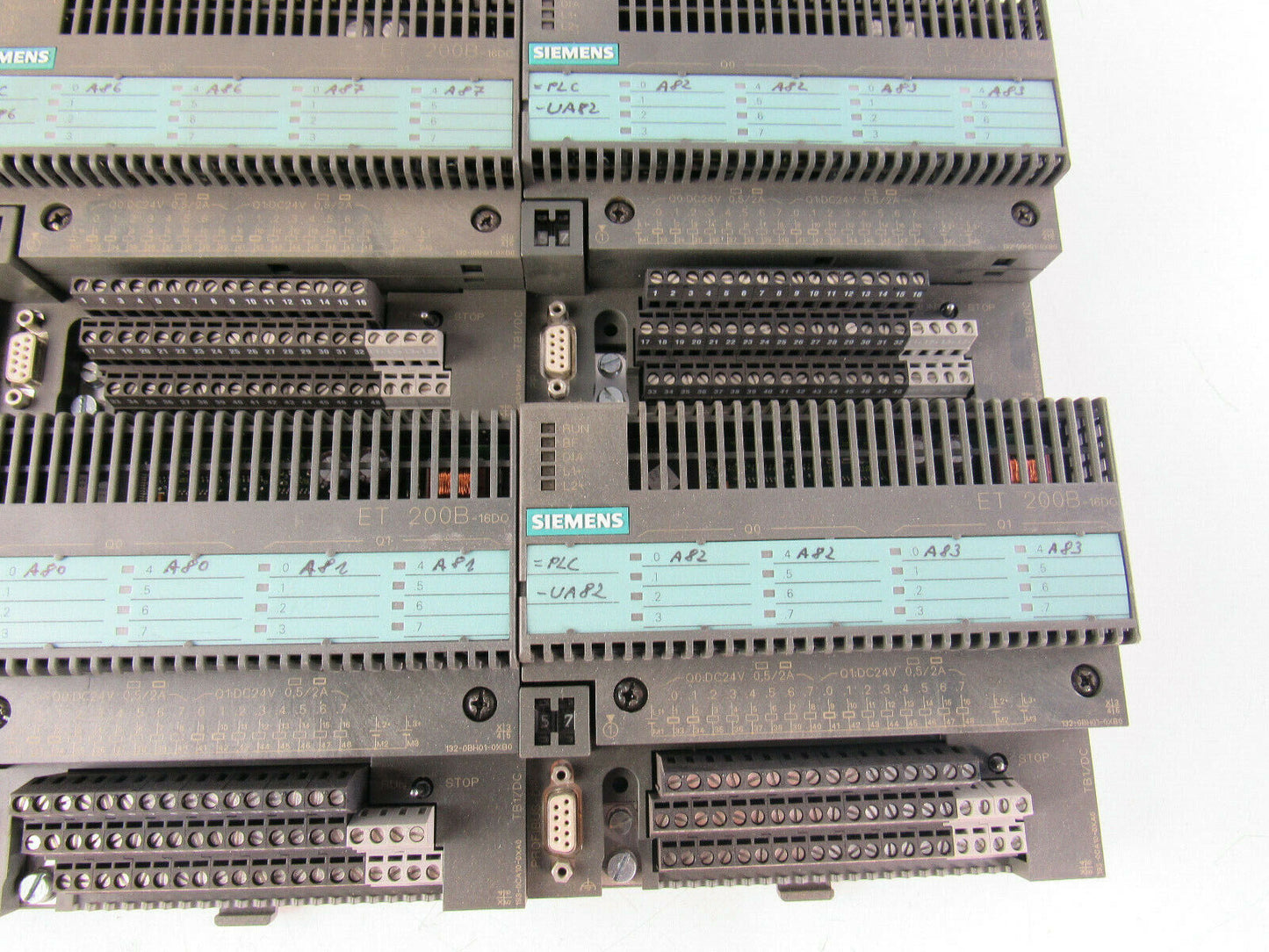 lot of 9x Siemens SIMATIC ET200B 6ES7132 132-0BH01-0XB0 + 6ES7193 193-0CA10-0XB0