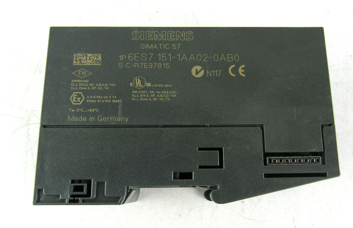 SIEMENS SIMATIC S7 6ES7 151-1AA02-0AB0 PROFI-BUS-DP ET-200S � USED