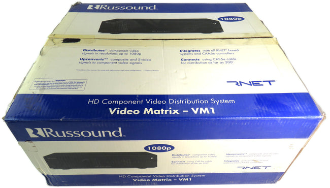 RUSSOUND  VM1 4 VIDEO MATRIX + 4 PIECES VMR1    New