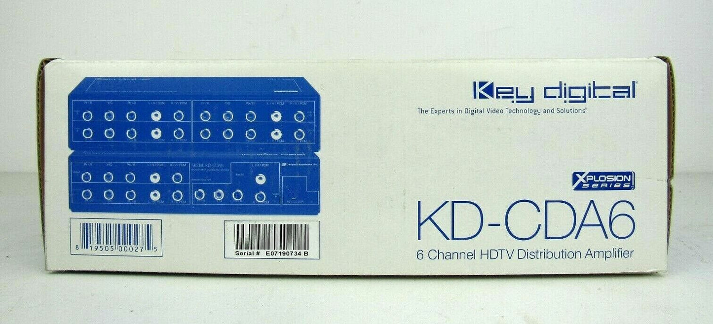 New Key Digital KD-CDA6  6 Channel Distribution Amplifier