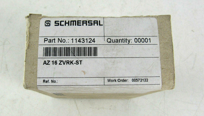 New Schmersal AZ 16-ZVRK-ST Keyed Interlock Switch