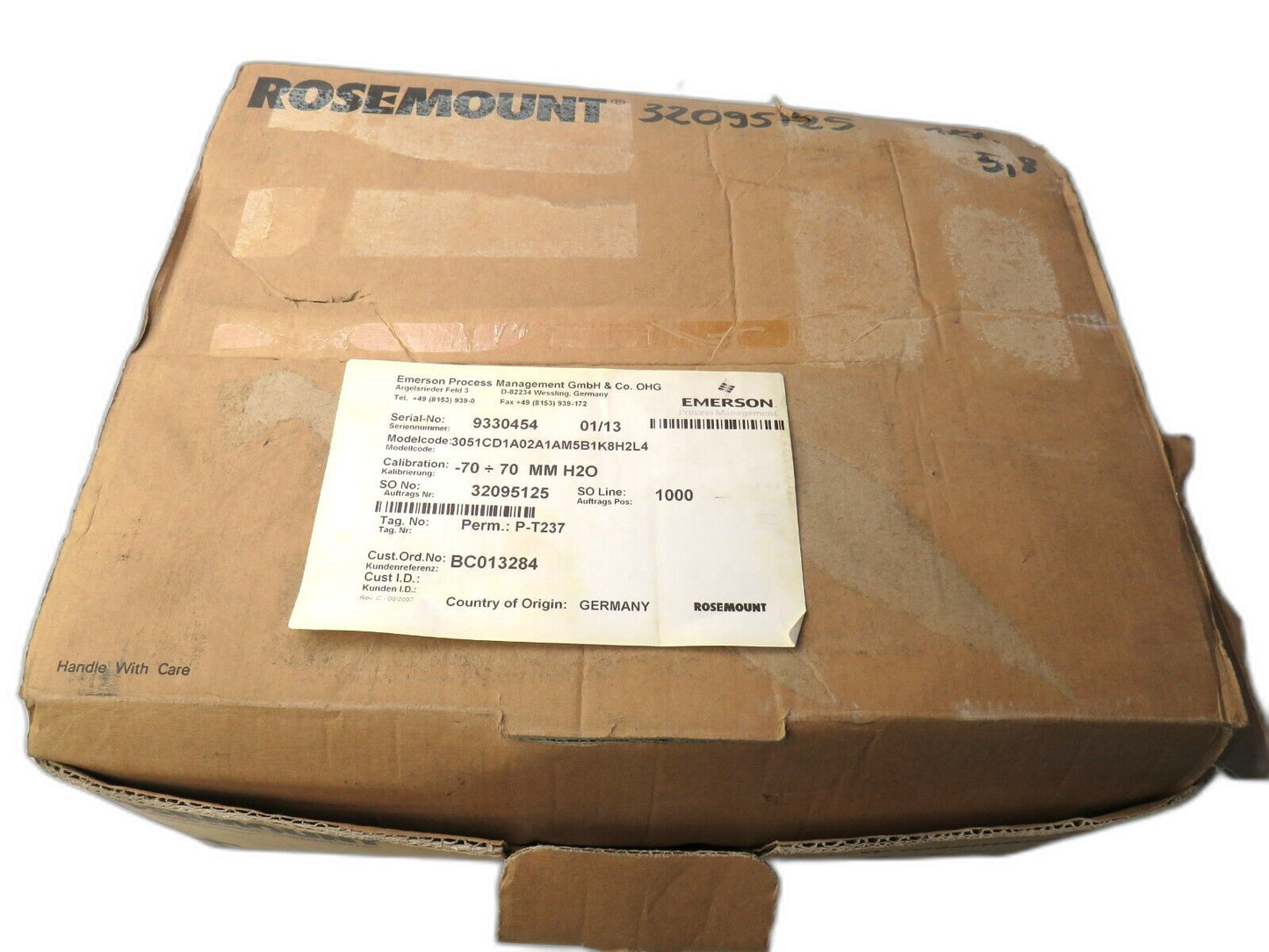 ROSEMOUNT EMERSON 3051CD1A02A1AM5B1K8H2L4 3051CD1A    New