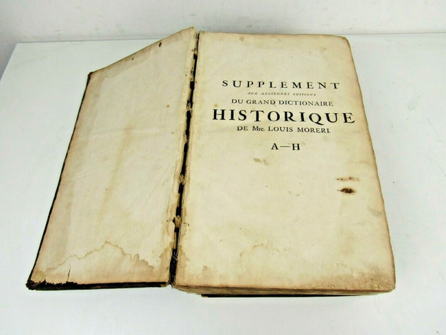 Supplement Du Grand Dictionaire Historique Louis Moreri Sacree et Profane 1716