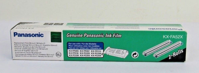 3x roll Original Panasonic KX-FA52X Black Replacement Ink Film Roll Two +1 extra