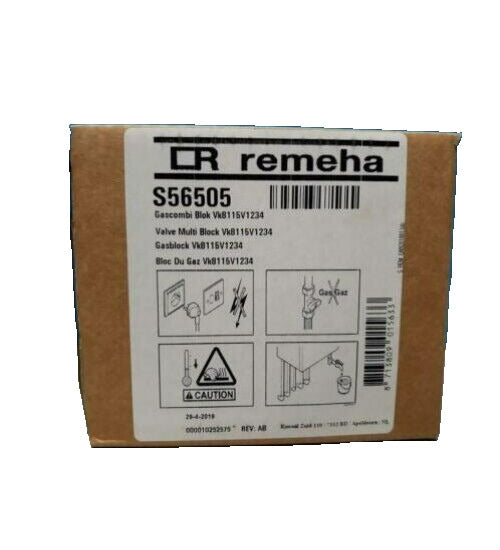 Remeha S56505 Honeywell VK8115V 1234 4 Gasarmatur 24V~ / Quinta 10 / VK8115V1234