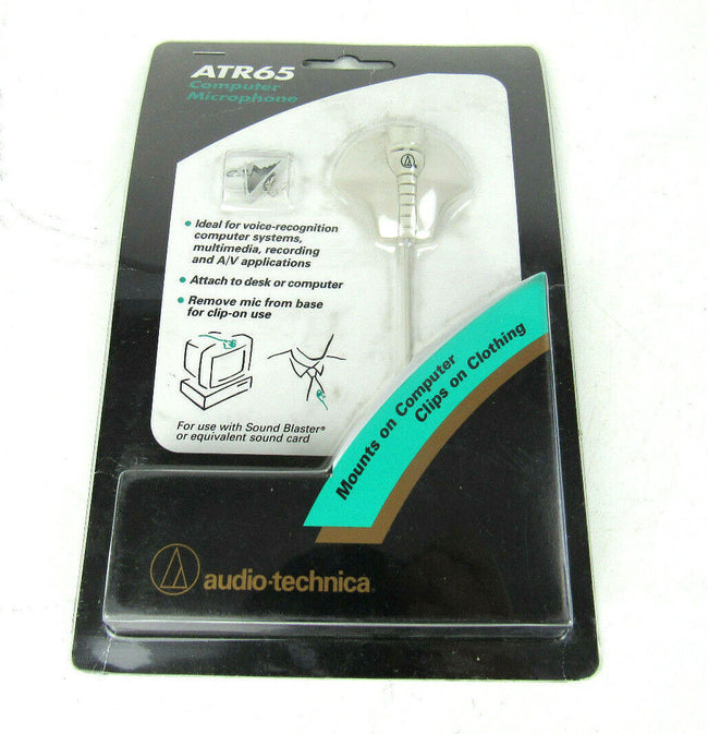 AUDIO TECHNICA ATR 65 Unidirectional condenser clothing or computer microphone