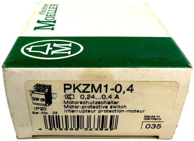 Moeller EATON pkzm1-0,4  Motor Protective Switch    New