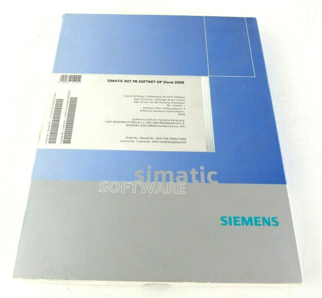 Siemens 6GK1704-5SW64-3AA0 Software simatic net pb softnet dp slave 2006