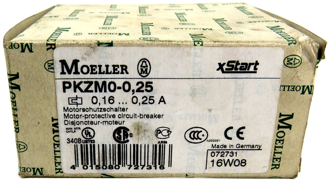 Moeller EATON pkzm1-0,25 Motor protective circuit breaker  New