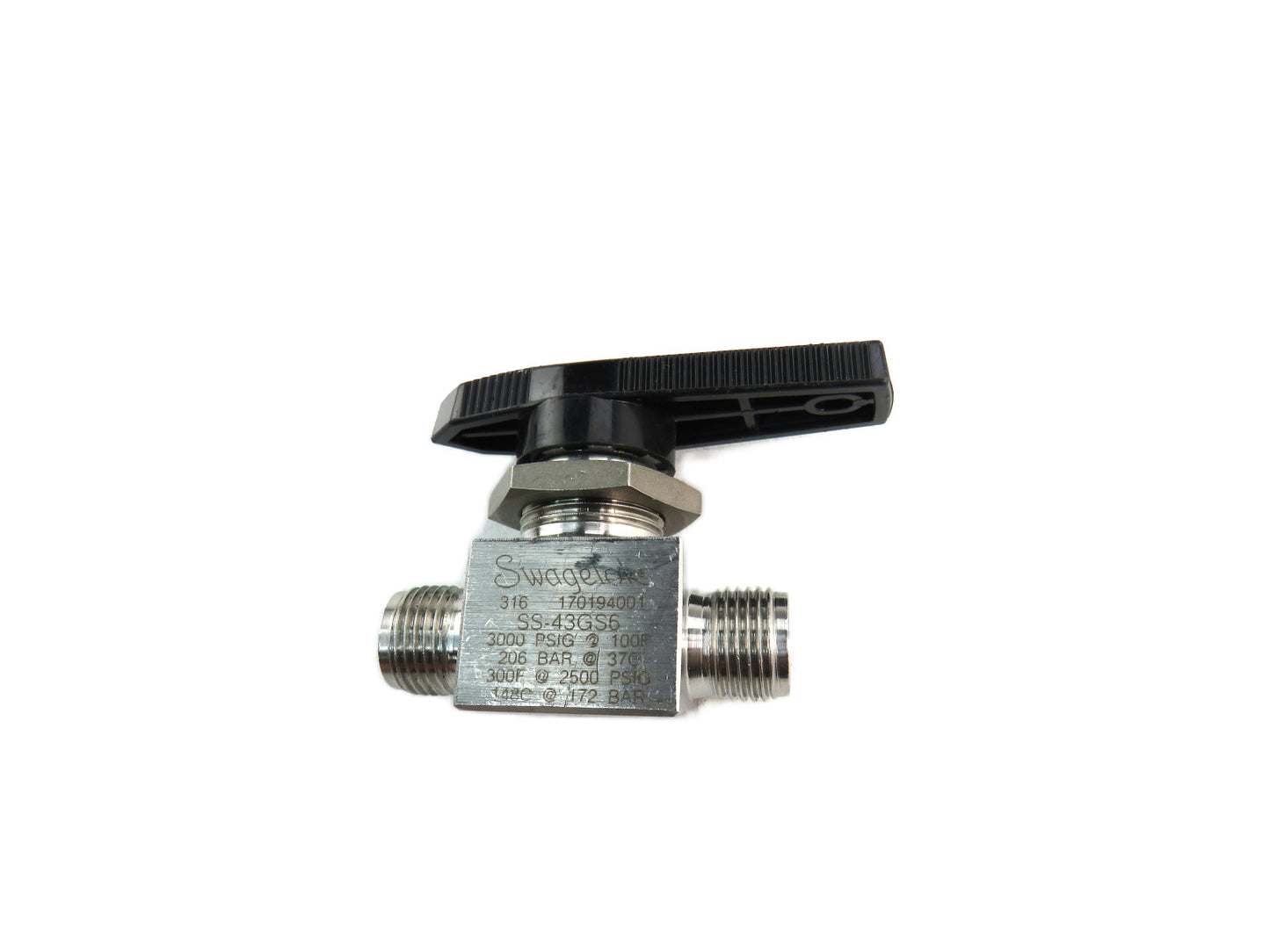 Swagelok SS-43GS6 Stainless Steel 40G Series Ball Valve,