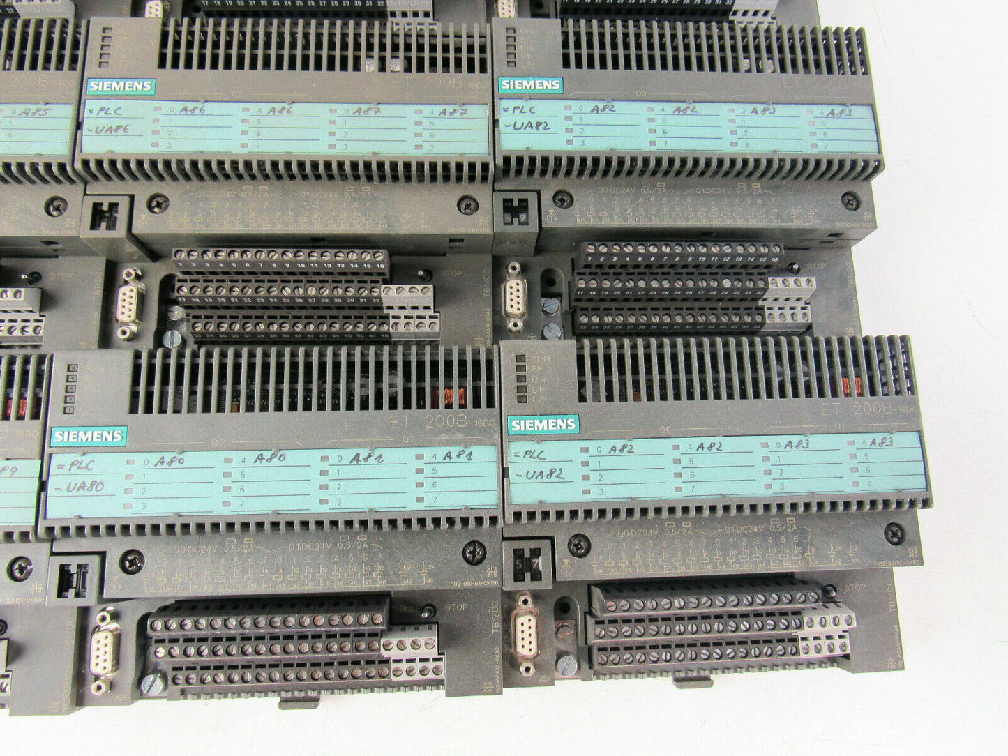 lot of 9x Siemens SIMATIC ET200B 6ES7132 132-0BH01-0XB0 + 6ES7193 193-0CA10-0XB0