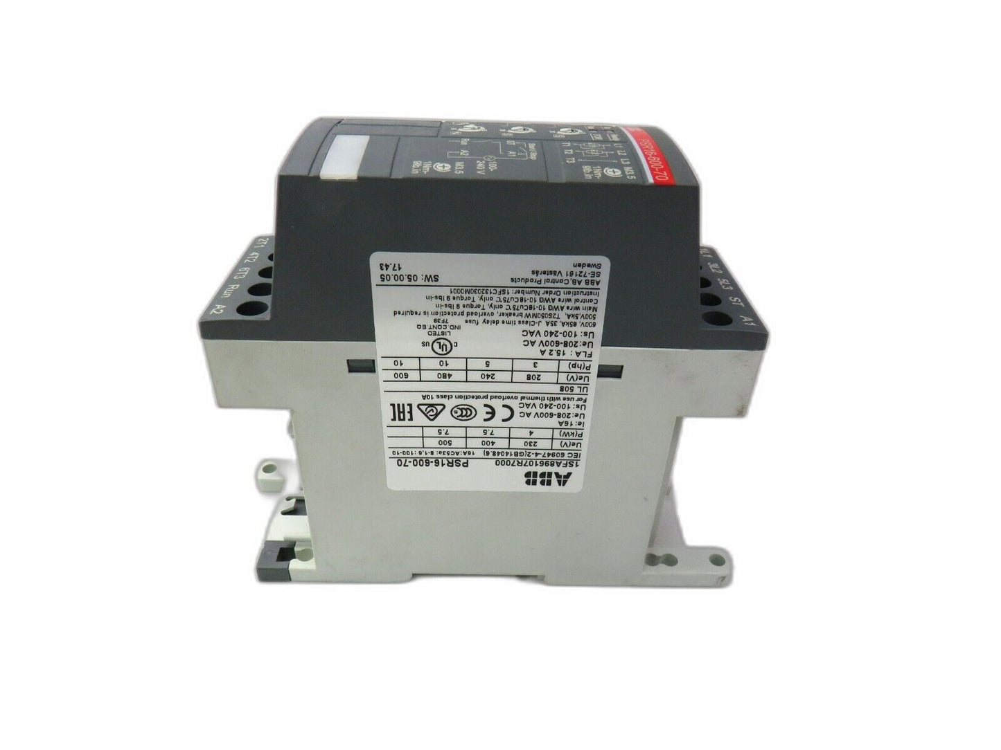 ABB PSR16-600-70 1SFA896107R7000   New