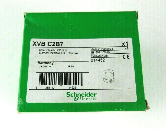 NEW sealed SCHNEIDER XVB C2B7  XVBCB7 CLEAR STEADY LED UNIT
