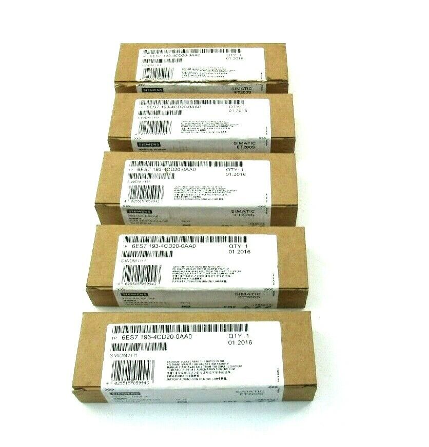 SIEMENS 6ES7193 4CD20 0AA0 LOT OF 5 NEW