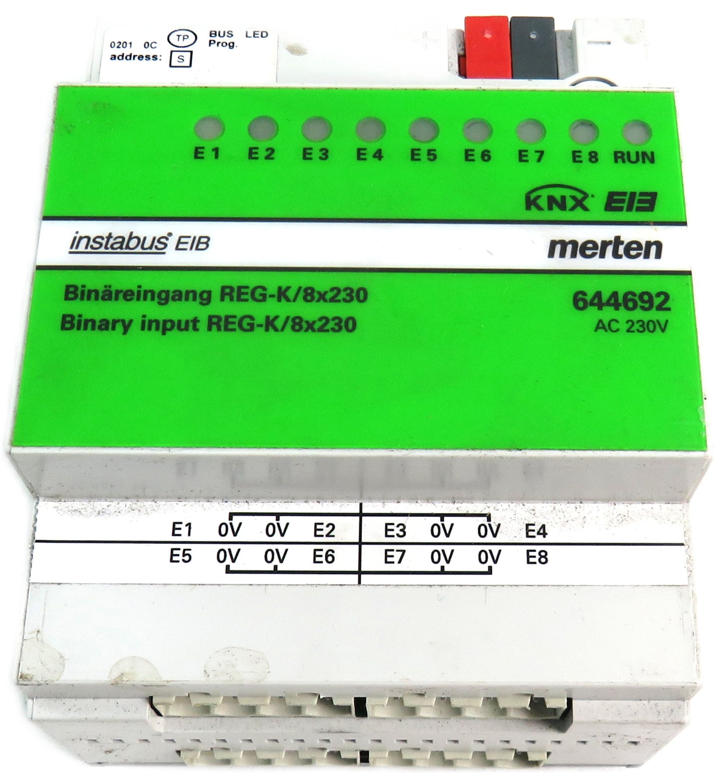 MERTEN  644692 INSTABUS EIB BINARY INPUT REG-K 8X230