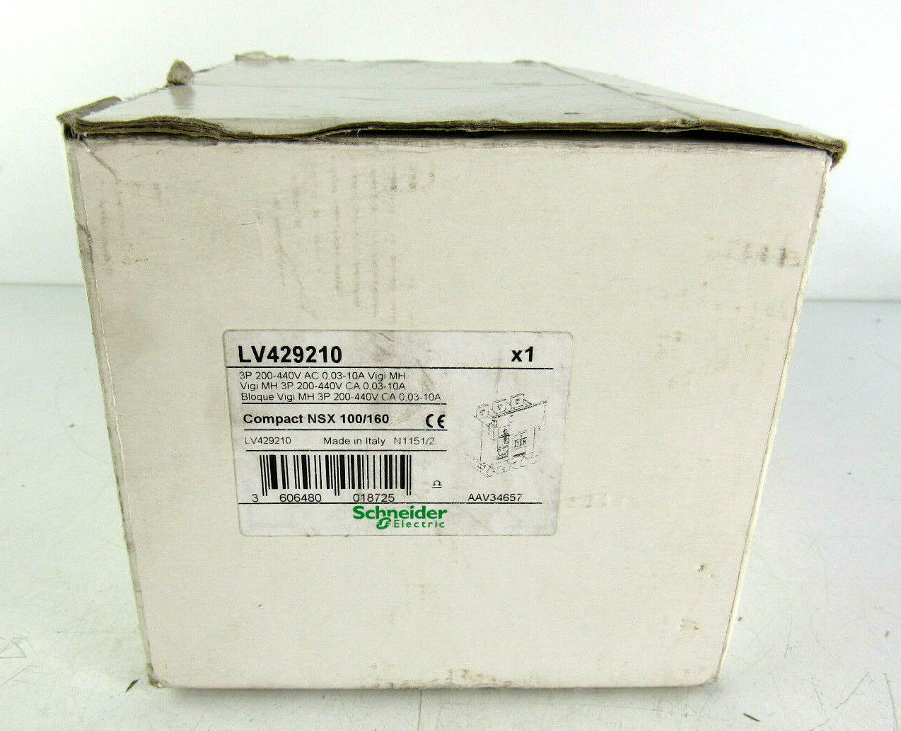 Schneider Earth-leakage add-on protection module, ComPact NSX 100/160,LV429210