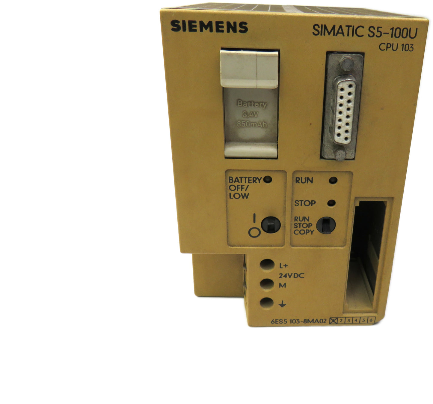 siemens  6ES51038MA02 6ES5 103-8MA02 S5-100U CPU