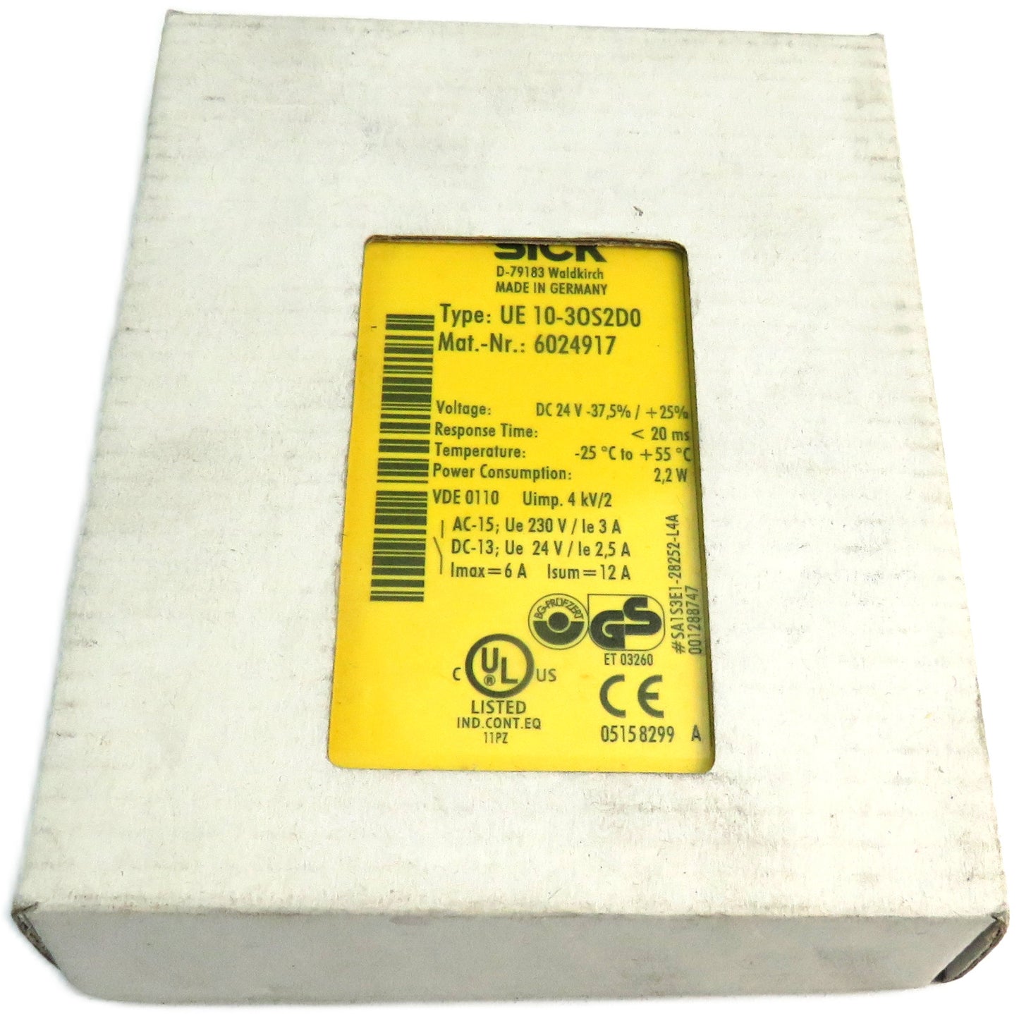 SICK  UE 10-3OS2D0 6024917 Safety Relay    New