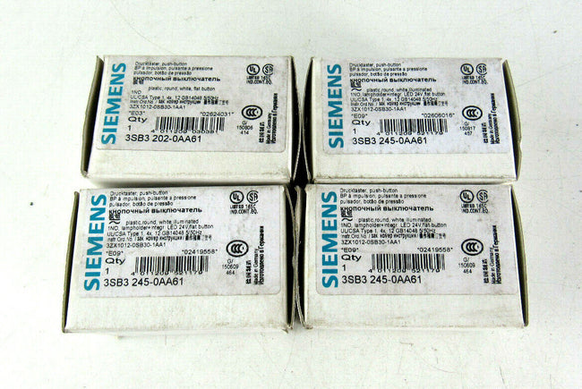 LOT of 4 x Siemens 3SB3 245-0AA61