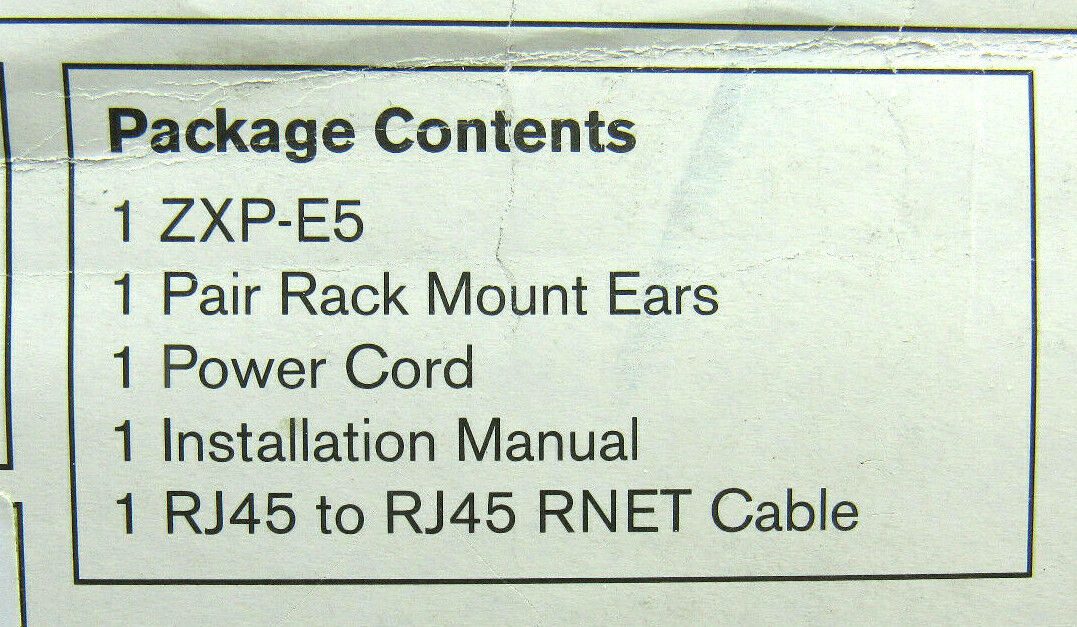 Russound ZXP-E5 12-source 8 zone A/V Multizone Controller Amplifier Amp Rare