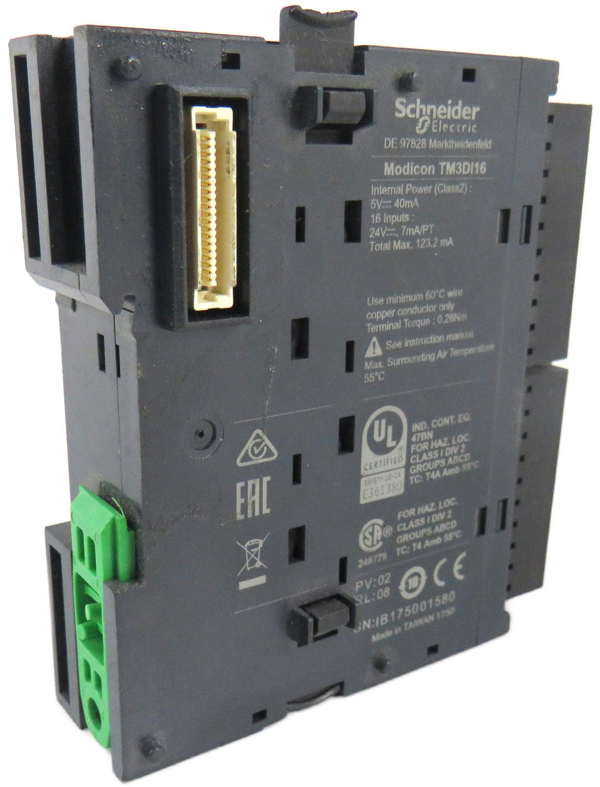 SCHNEIDER ELECTRIC TM3DI16 DIGITAL INPUT MODULE