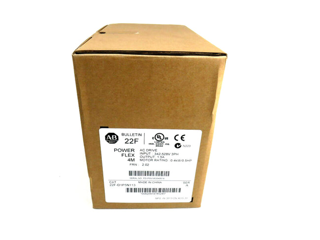 Allen Bradley 22F D1P5N113 Allen Bradley PowerFlex 4M 0.4kW AC drive    New