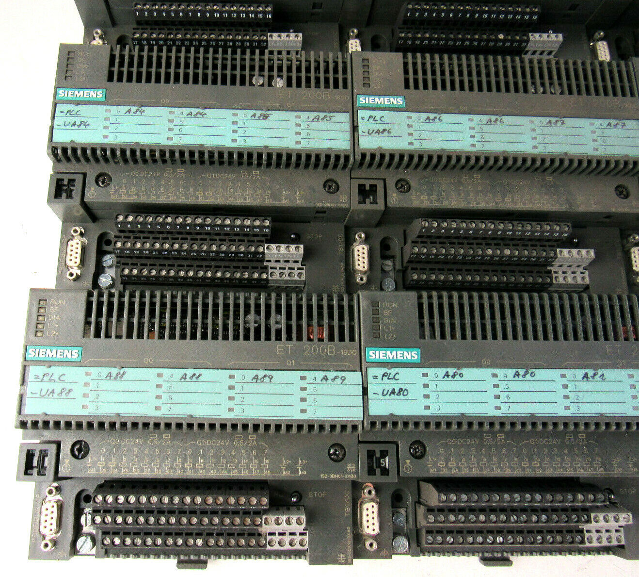 lot of 9x Siemens SIMATIC ET200B 6ES7132 132-0BH01-0XB0 + 6ES7193 193-0CA10-0XB0