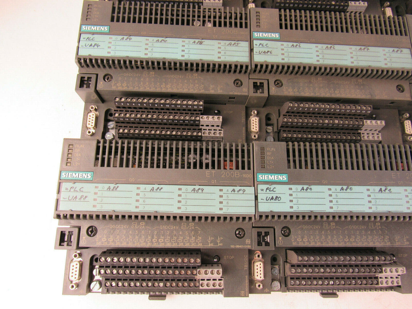 lot of 9x Siemens SIMATIC ET200B 6ES7132 132-0BH01-0XB0 + 6ES7193 193-0CA10-0XB0