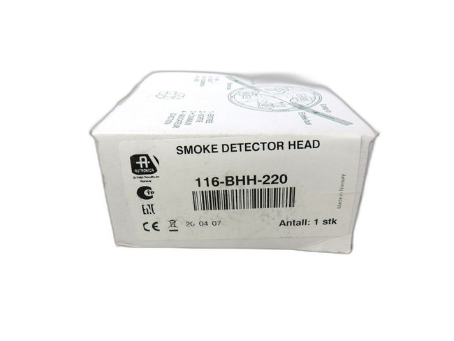 AUTRONICA  116-BHH-220 SMOKE DETECTOR HEAD  1 YEAR WARRANTY AUTAONICA   New