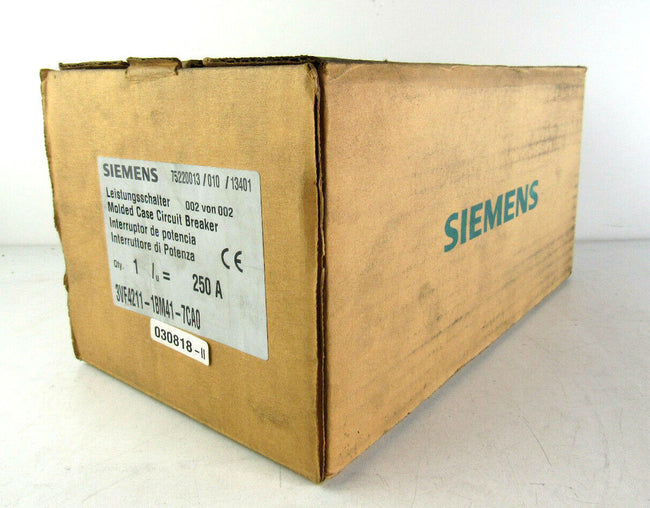 Siemens 3VF4211 1BM41 7CA0 Circuit Breaker 3VF4211 1BM41 7CA0