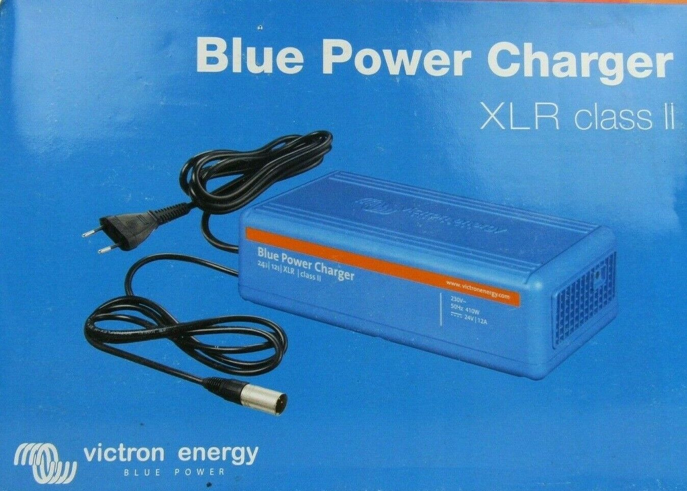 New Victron Energy Blue Power Battery Accu Charger 24V 12A Class-II XLR plug