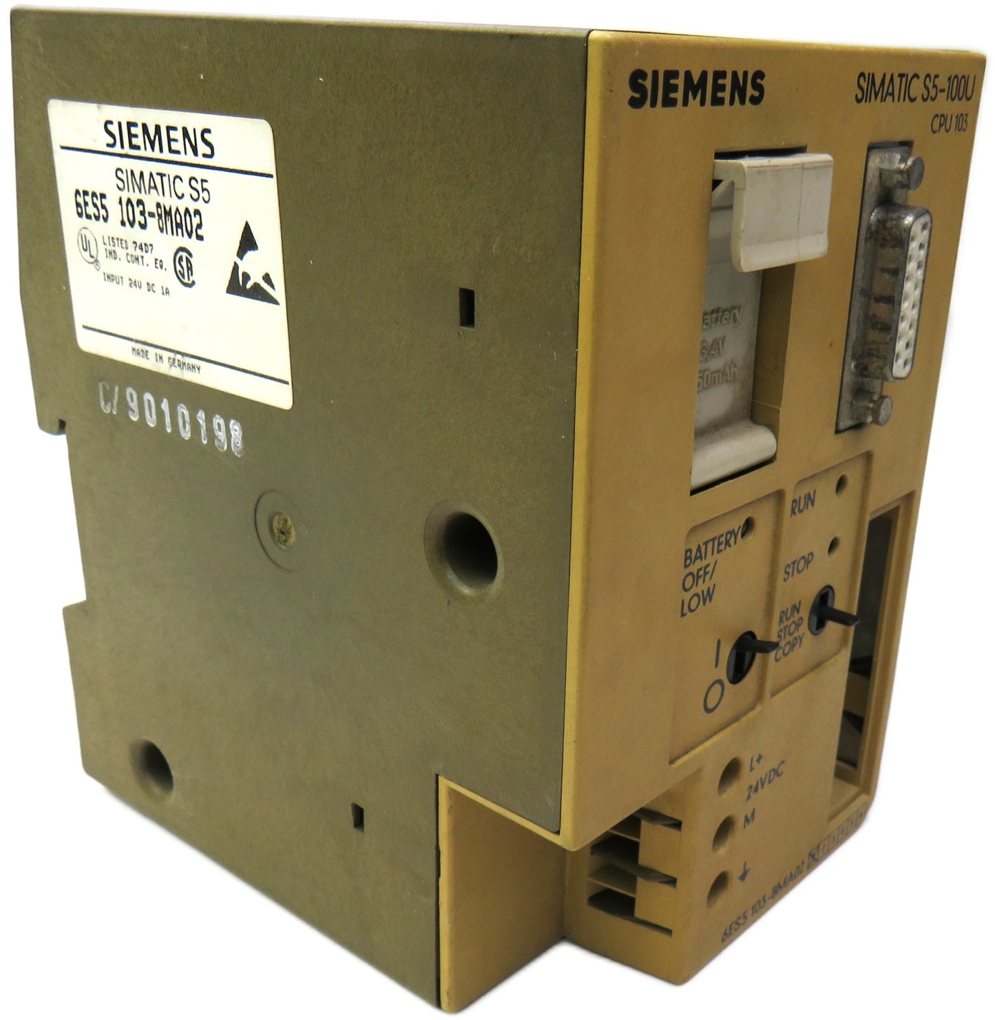 siemens  6ES51038MA02 6ES5 103-8MA02 S5-100U CPU