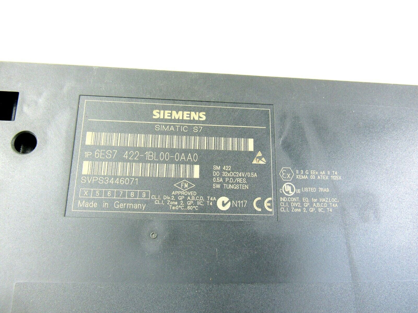 SIEMENS 6ES7 422 1BL00 0AA0 WITH 6ES7 492 1AL00 0AA0