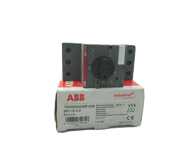 ABB MS116-4.0 MS 116 MANUAL MOTOR STARTER New